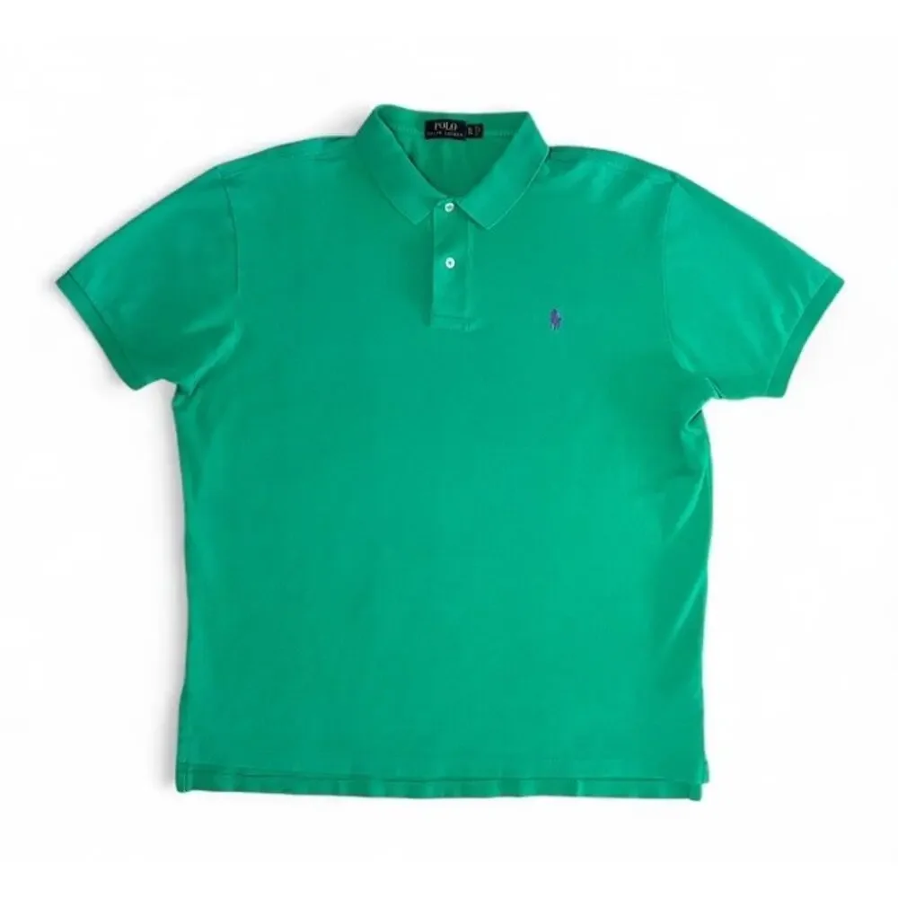 Polo Ralph Lauren Men's Green Classic Short Sleeve Cotton Polo Shirt Size XL